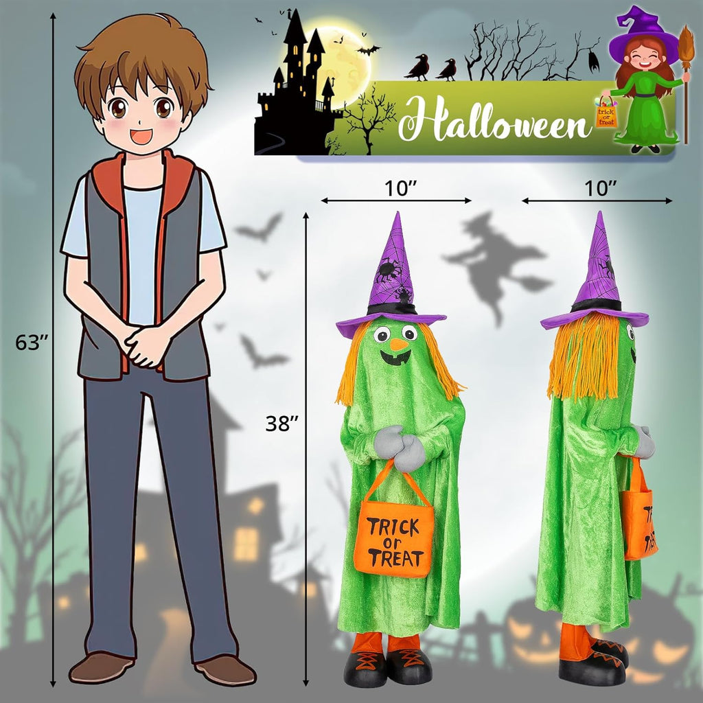 Halloween Decorative Porch 4-Pack Trick-or-Treat Jack-O-Lanterns